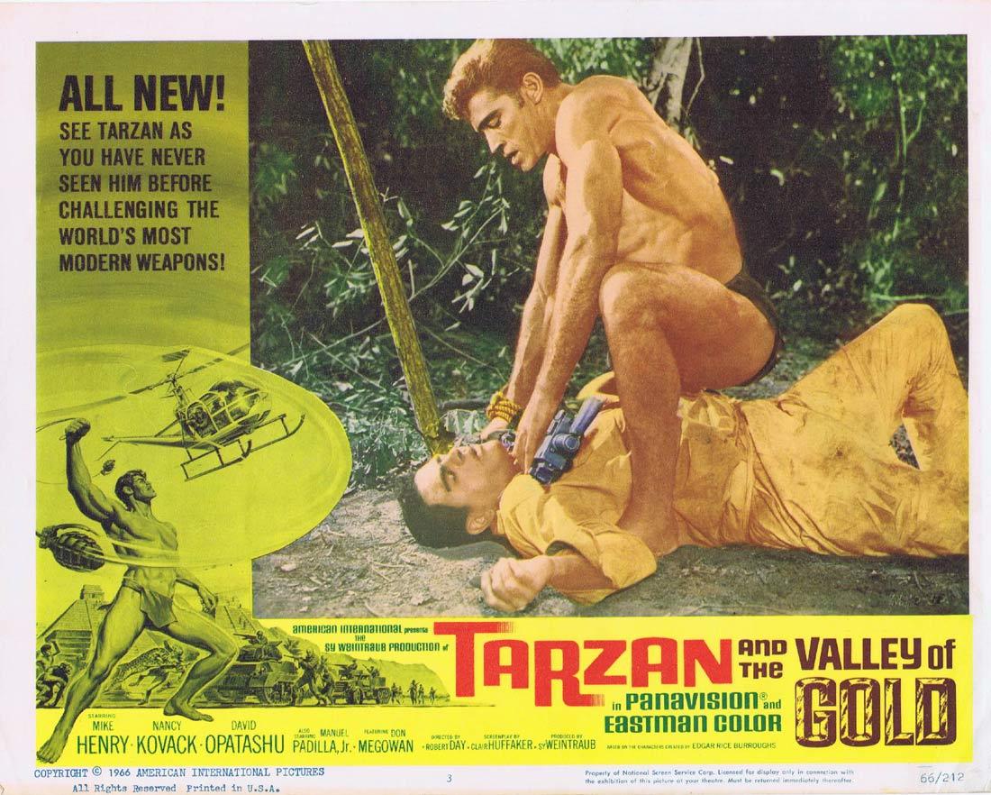 TARZAN AND THE VALLEY OF GOLD Lobby Card 3 Mike Henry David Opatoshu