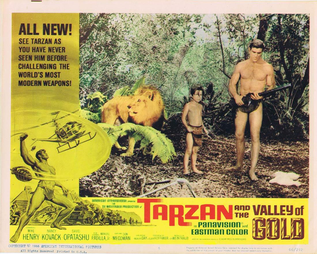 TARZAN AND THE VALLEY OF GOLD Lobby Card 5 Mike Henry David Opatoshu