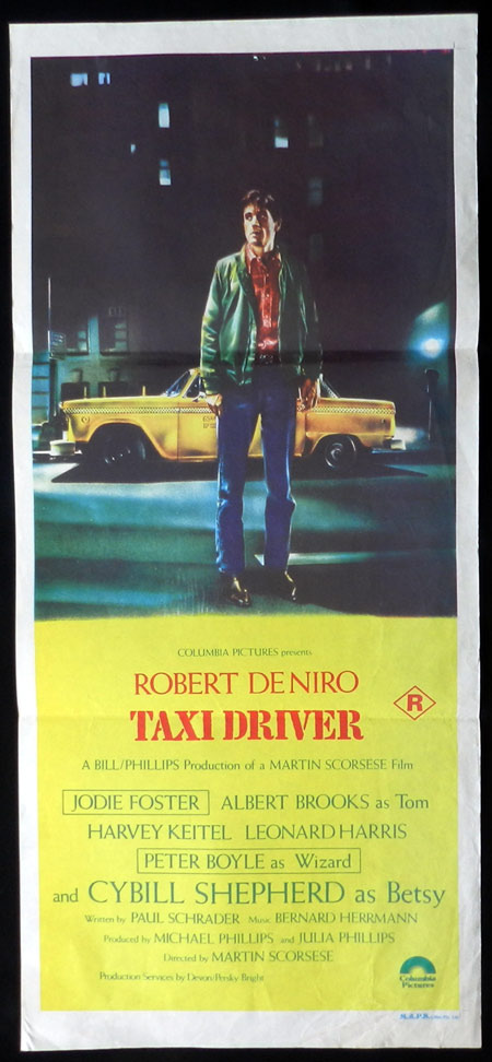 TAXI DRIVER 1976 Martin Scorsese Robert De Niro Australian Daybill Movie poster