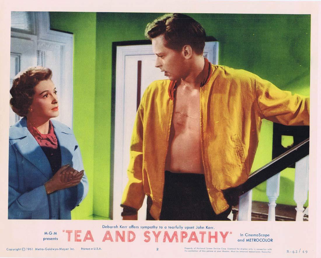 TEA AND SYMPATHY Original Lobby Card 2 Deborah Kerr John Kerr 1962r