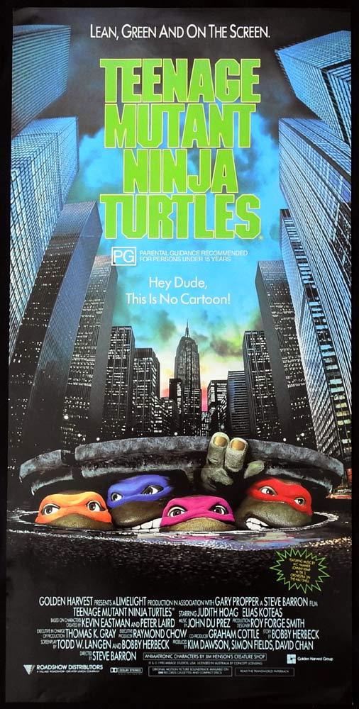 TEENAGE MUTANT NINJA TURTLES Original Daybill Movie Poster Half Shell Heroes