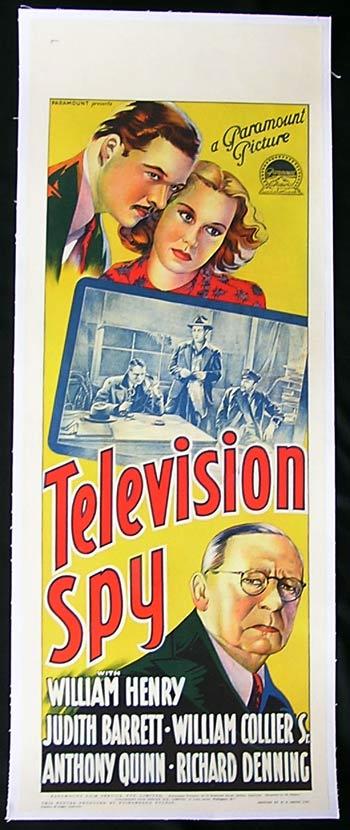 TELEVISION SPY Movie Poster 1939 Richardson Studio RARE Long Daybill