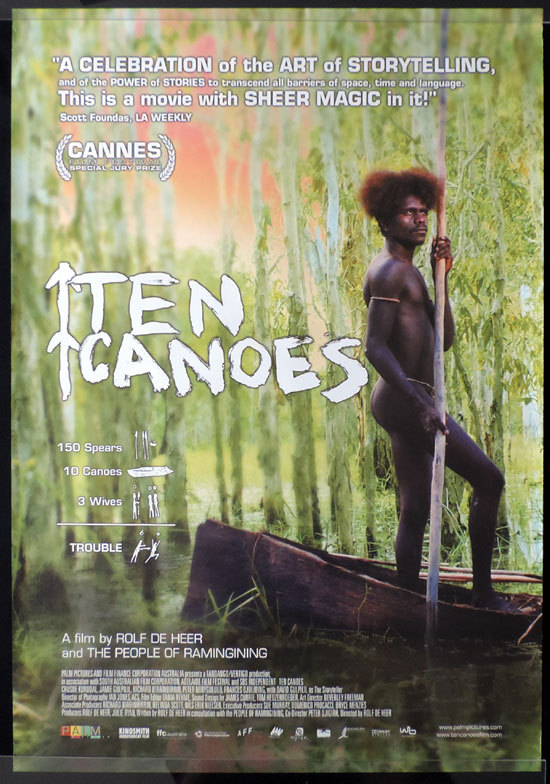 TEN CANOES Movie Poster 2006 Rolf de Heer US one sheet