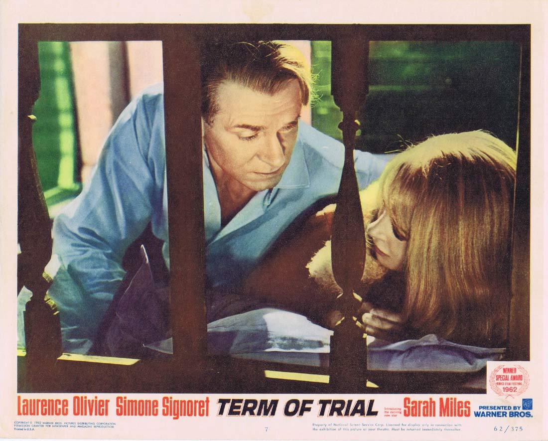 TERM OF TRIAL Lobby Card 7 Laurence Olivier Simone Signoret