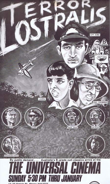 TERROR LOSTRALIS 1980 Rare Australian Film Movie poster