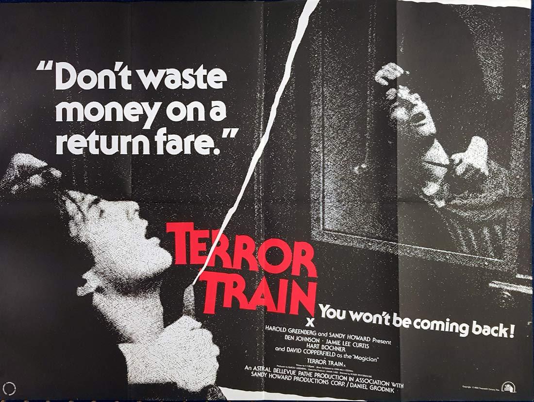 TERROR TRAIN British Quad Movie poster Horror Slasher