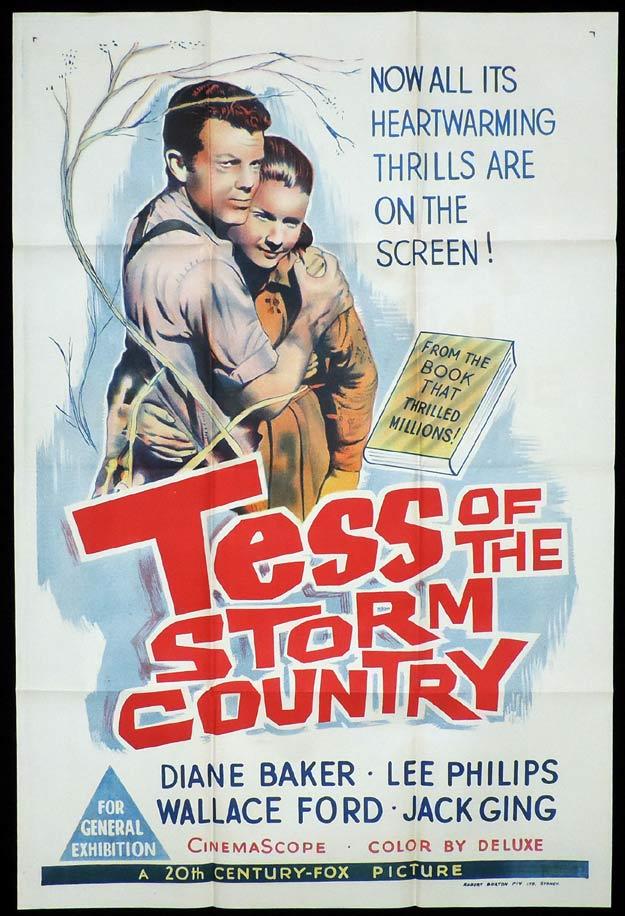 TESS OF THE STORM COUNTRY One sheet Movie poster Diane Baker Lee Philips