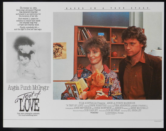 ANNIE’S COMING OUT aka TEST OF LOVE Lobby Card 1 1984 Punch McGregor