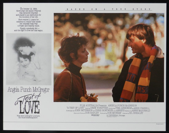 ANNIE’S COMING OUT aka TEST OF LOVE Lobby Card 2 1984 Punch McGregor