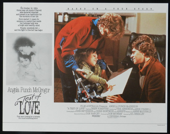 ANNIE’S COMING OUT aka TEST OF LOVE Lobby Card 3 1984 Punch McGregor