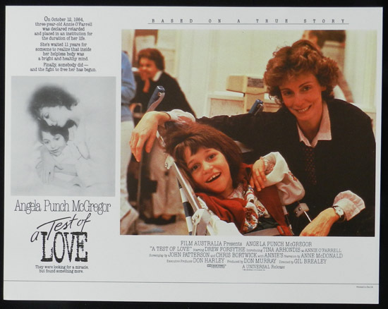 ANNIE’S COMING OUT aka TEST OF LOVE Lobby Card 4 1984 Punch McGregor