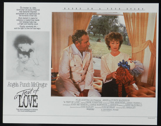 ANNIE’S COMING OUT aka TEST OF LOVE Lobby Card 5 1984 Punch McGregor