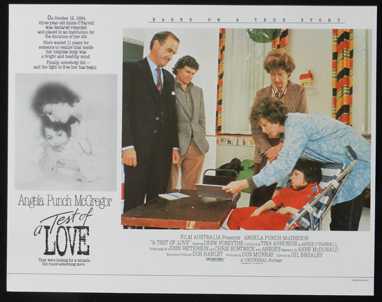 ANNIE’S COMING OUT aka TEST OF LOVE Lobby Card 6 1984 Punch McGregor