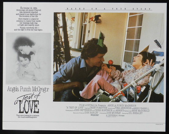 ANNIE’S COMING OUT aka TEST OF LOVE Lobby Card 7 1984 Punch McGregor