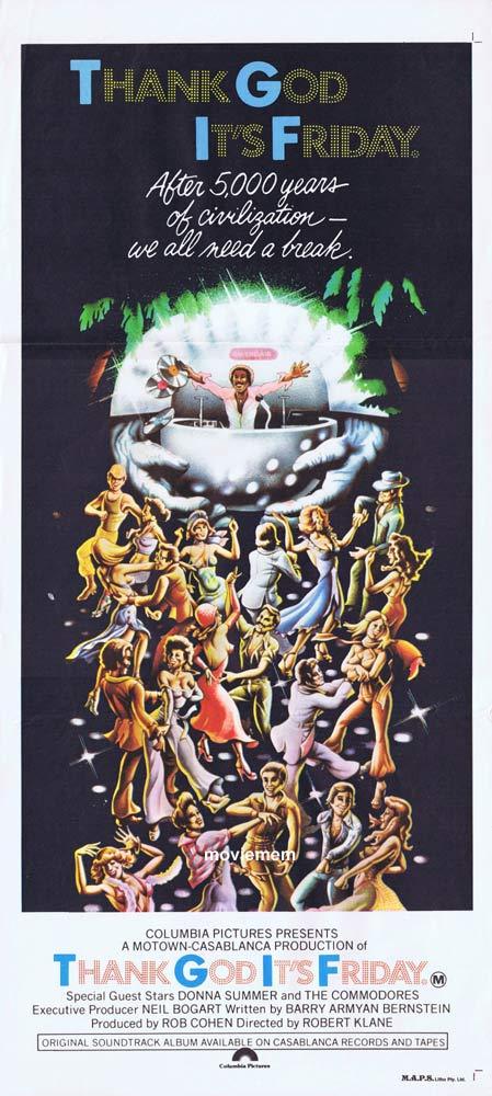 THANK GOD ITS FRIDAY Original Daybill Movie poster Jeff Goldblum