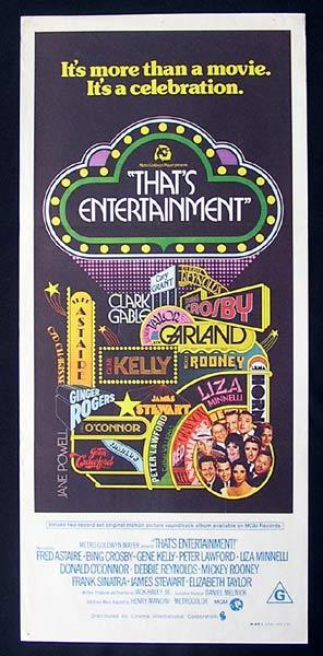 THAT’S ENTERTAINMENT 1974 Astaire Crosby Kelly Daybill Movie Poster