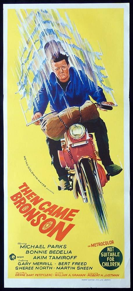 THEN CAME BRONSON Original Daybill Movie Poster Michael Parks Motorcycle art