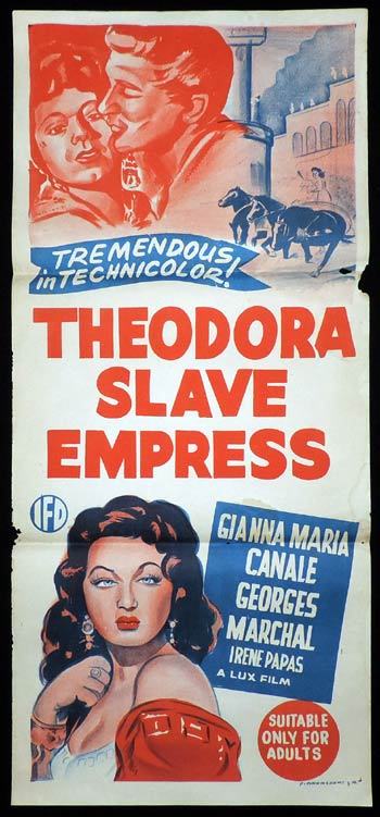THEODORA SLAVE EMPRESS Daybill Movie poster Gianna Maria