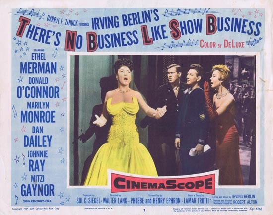 THERE’S NO BUSINESS LIKE SHOW BUSINESS Ethel Merman Lobby Card 7