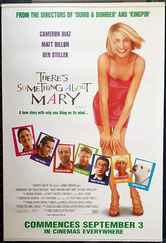 THERE’S SOMETHING ABOUT MARY Original Daybill Movie Poster Cameron Diaz Matt Dillon