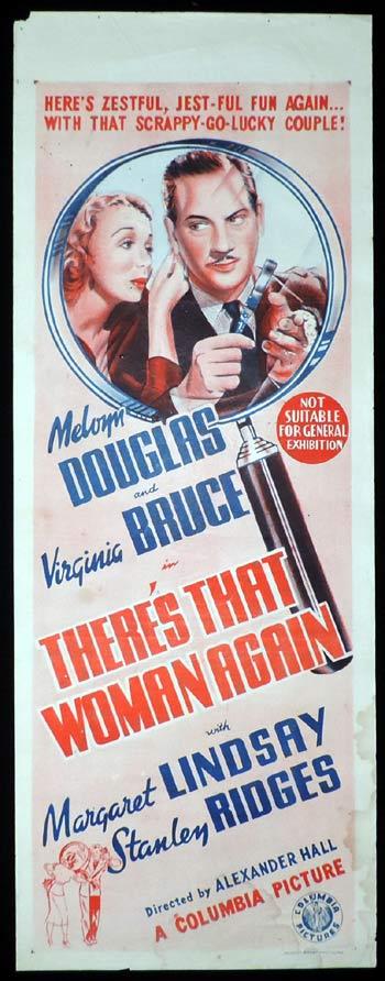 THERE’S THAT WOMAN AGAIN Long Daybill movie poster 1939 Margaret Lindsay