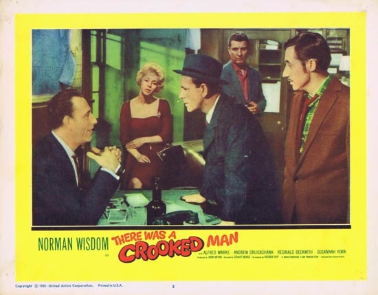 THERE WAS A CROOKED MAN Lobby Card 3 1961 Norman Wisdom