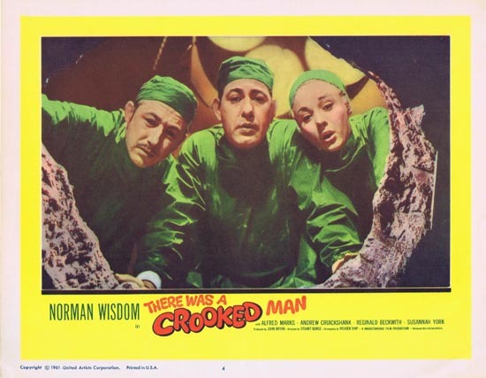 THERE WAS A CROOKED MAN Lobby Card 4 1961 Norman Wisdom