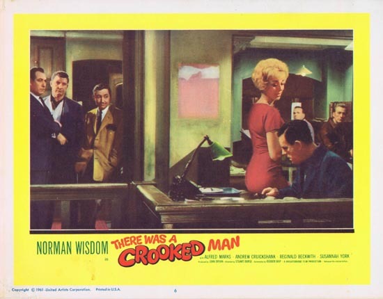 THERE WAS A CROOKED MAN Lobby Card 6 1961 Norman Wisdom