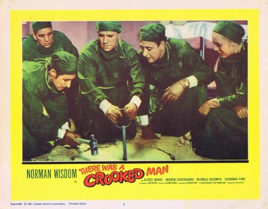 THERE WAS A CROOKED MAN Lobby Card 8 1961 Norman Wisdom
