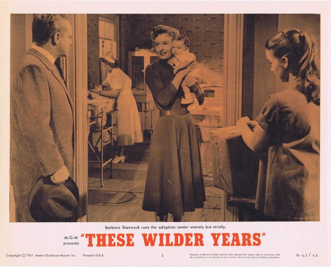THESE WILDER YEARS Lobby Card 1 James Cagney Barbara Stanwyck Walter Pidgeon 1967r