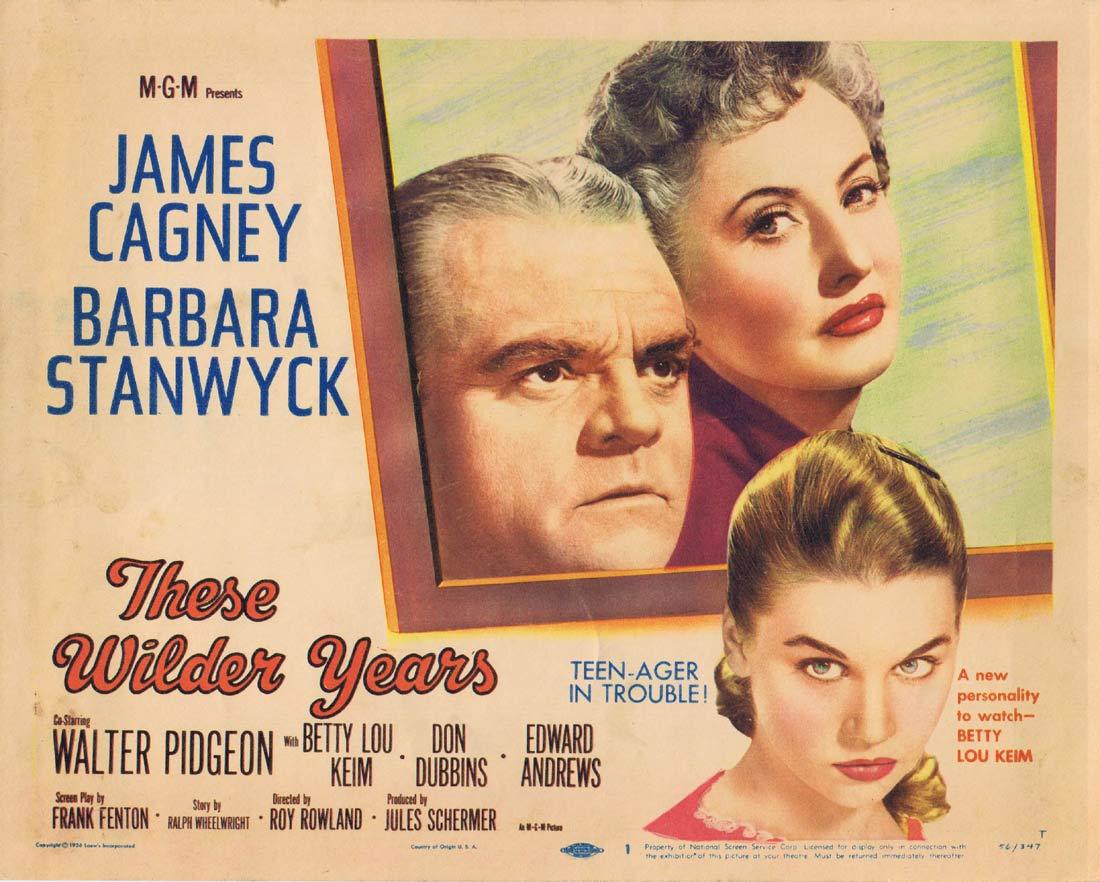 THESE WILDER YEARS Original Title Lobby Card James Cagney Barbara Stanwyck
