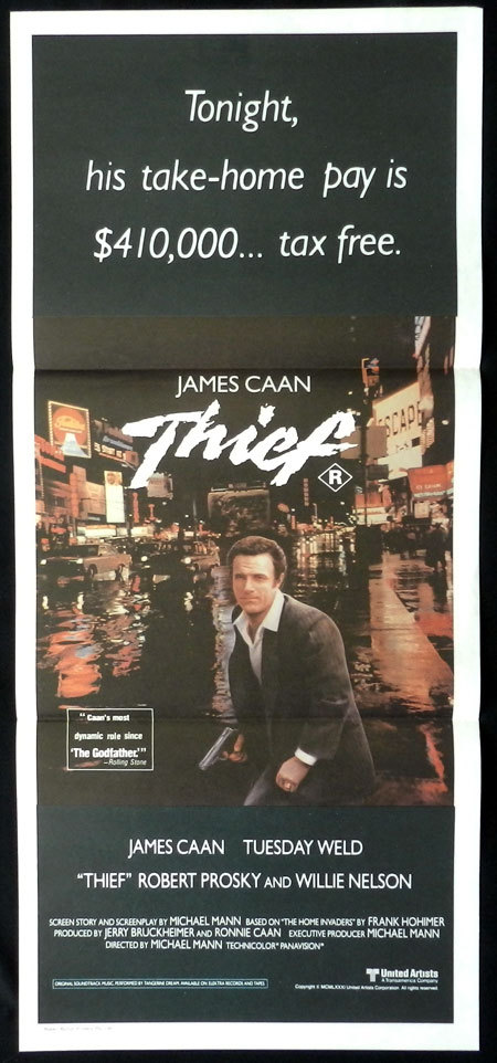 THIEF Original Daybill Movie Poster James Caan Safecracker