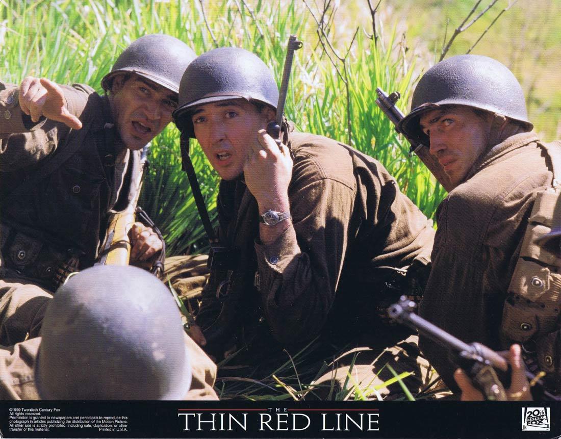 THE THIN RED LINE Original Lobby Card Sean Penn John Travolta John Cusack