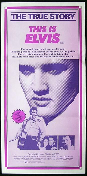 THIS IS ELVIS Original Daybill Movie Poster Elvis Presley