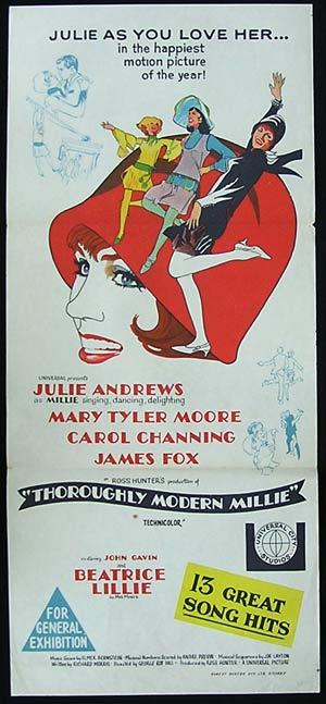 THOROUGHLY MODERN MILLIE Daybill Movie Poster Julie Andrews