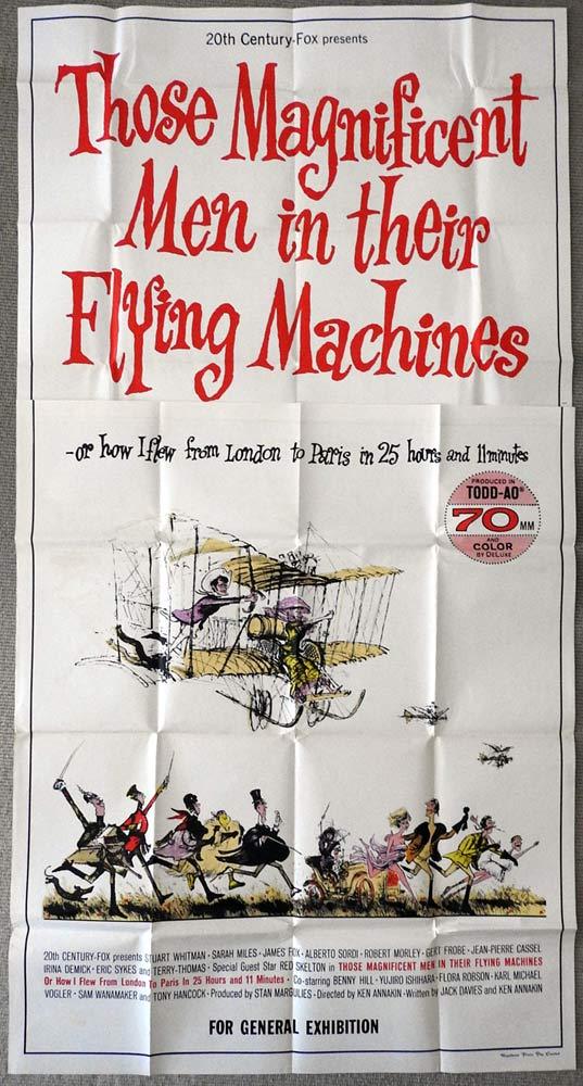 THOSE MAGNIFICENT MEN IN THEIR FLYING MACHINES Original AUSTRALIAN 3 Sheet Movie Poster