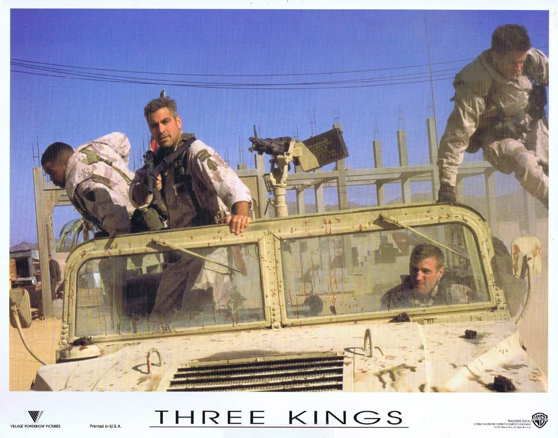 THREE KINGS Original Lobby Card 1 George Clooney Mark Wahlberg