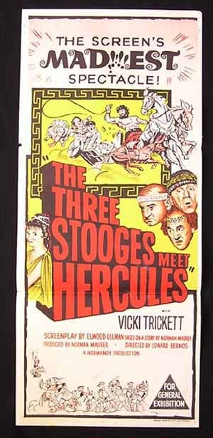 THREE STOOGES MEET HERCULES 1962 Daybill Movie poster
