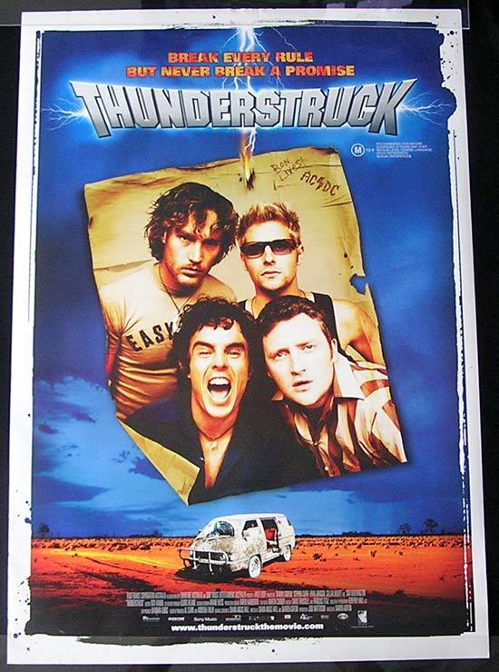 THUNDERSTRUCK ’04 Rare AC/DC Original 1sh Movie poster