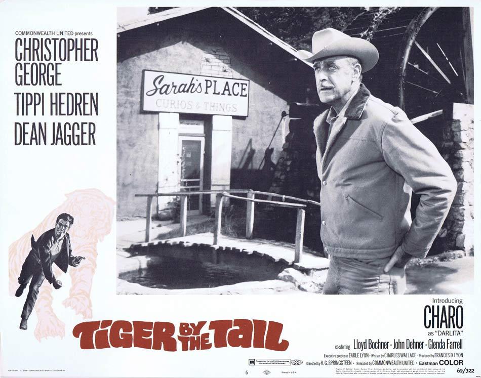 TIGER BY THE TAIL Lobby Card 6 Christopher George Tippi Hedren Dean Jagger