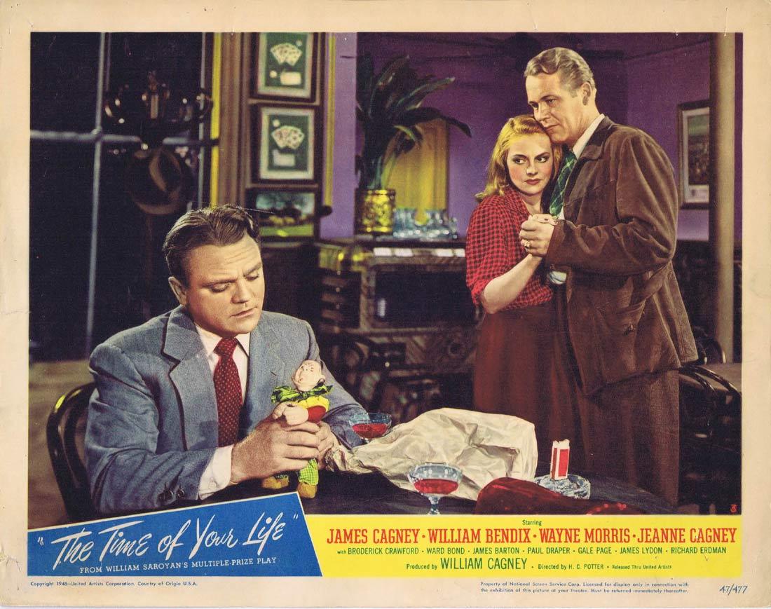 THE TIME OF YOUR LIFE Lobby Card 3 James Cagney William Bendix Wayne Morris
