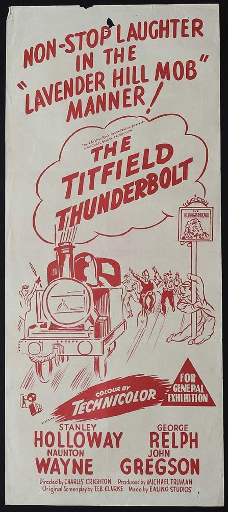 THE TITFIELD THUNDERBOLT 60sr Daybill Movie Poster Stanley Holloway Ealing