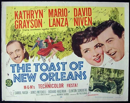 TOAST OF NEW ORLEANS ’50-Lanza US HALF SHEET poster