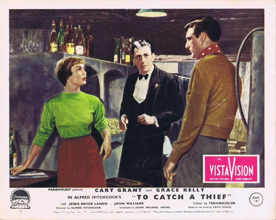 TO CATCH A THIEF Front of House Movie Still 5 Vintage 8 x 10 Cary Grant Alfred Hitchcock