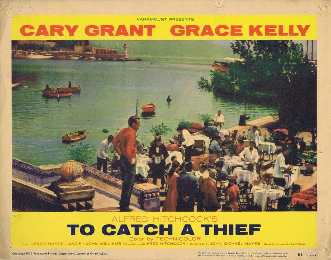 TO CATCH A THIEF Lobby Card 6 Alfred Hitchcock Cary Grant Grace Kelly