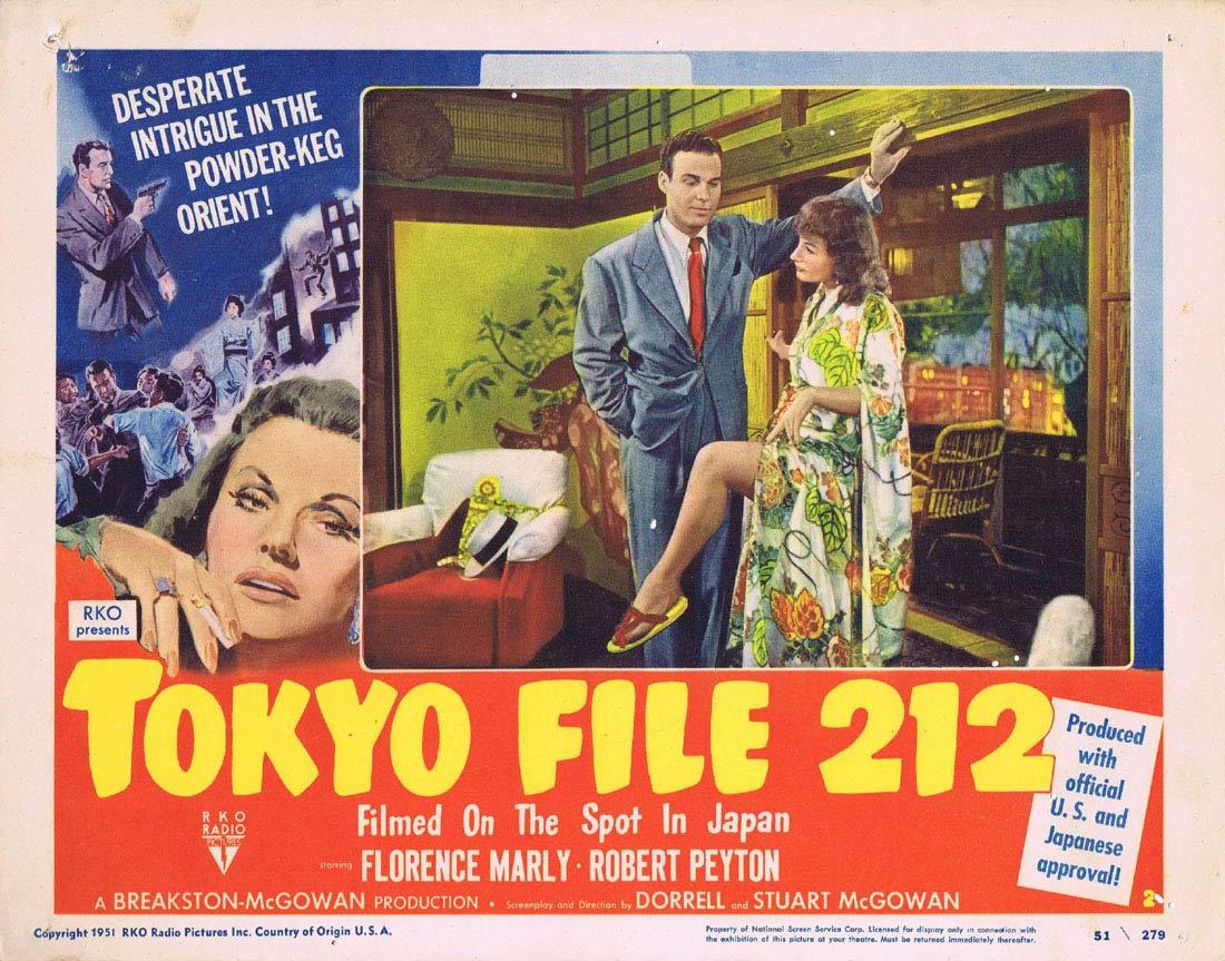 TOKYO FILE 212 1951 RKO Film Noir RARE Lobby Card 2
