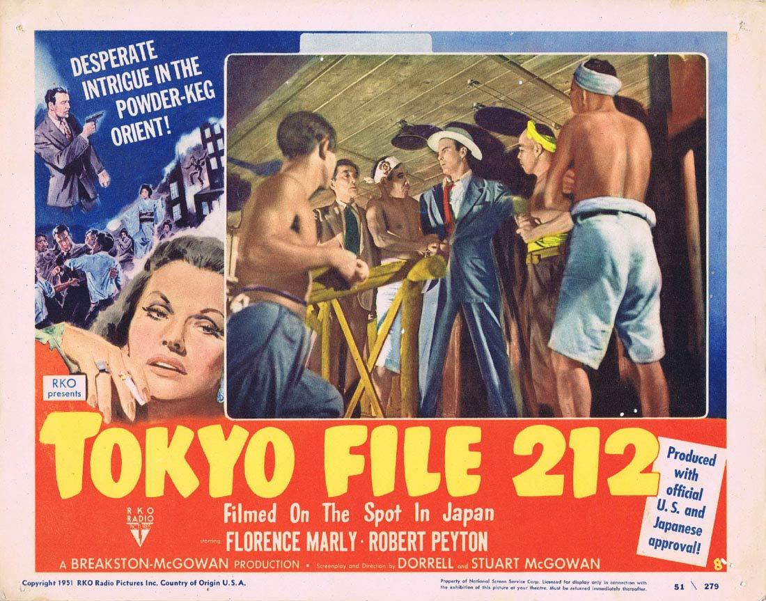TOKYO FILE 212 1951 RKO Film Noir RARE Lobby Card 8