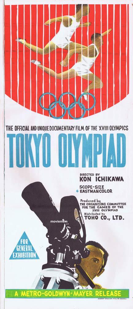 TOKYO OLYMPIAD Original Daybill Movie poster Kon Ichikawa Documentary Olympics
