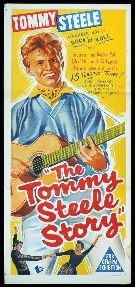 THE TOMMY STEELE STORY Original Daybill Movie Poster Rock and Roll 1957