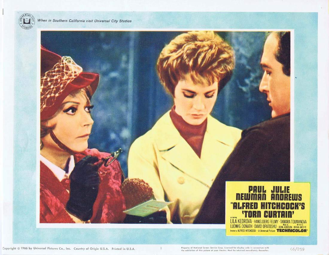 TORN CURTAIN Lobby card 1 Alfred Hitchcock Paul Newman Julie Andrews